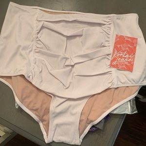 Kortni Jeane XXL Ruched Bottoms 2.0 White